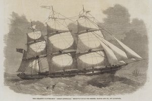 Il gigantesco clipper Great Australia, recentemente costruito per Messers Baines and Company, di Liverpool